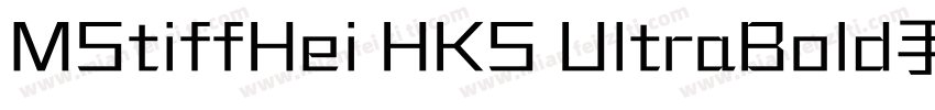 MStiffHei HKS UltraBold手机版字体转换